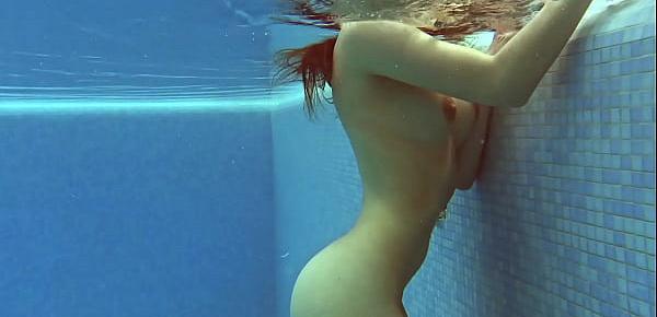  Watch Lina Mercury in red lingerie underwater